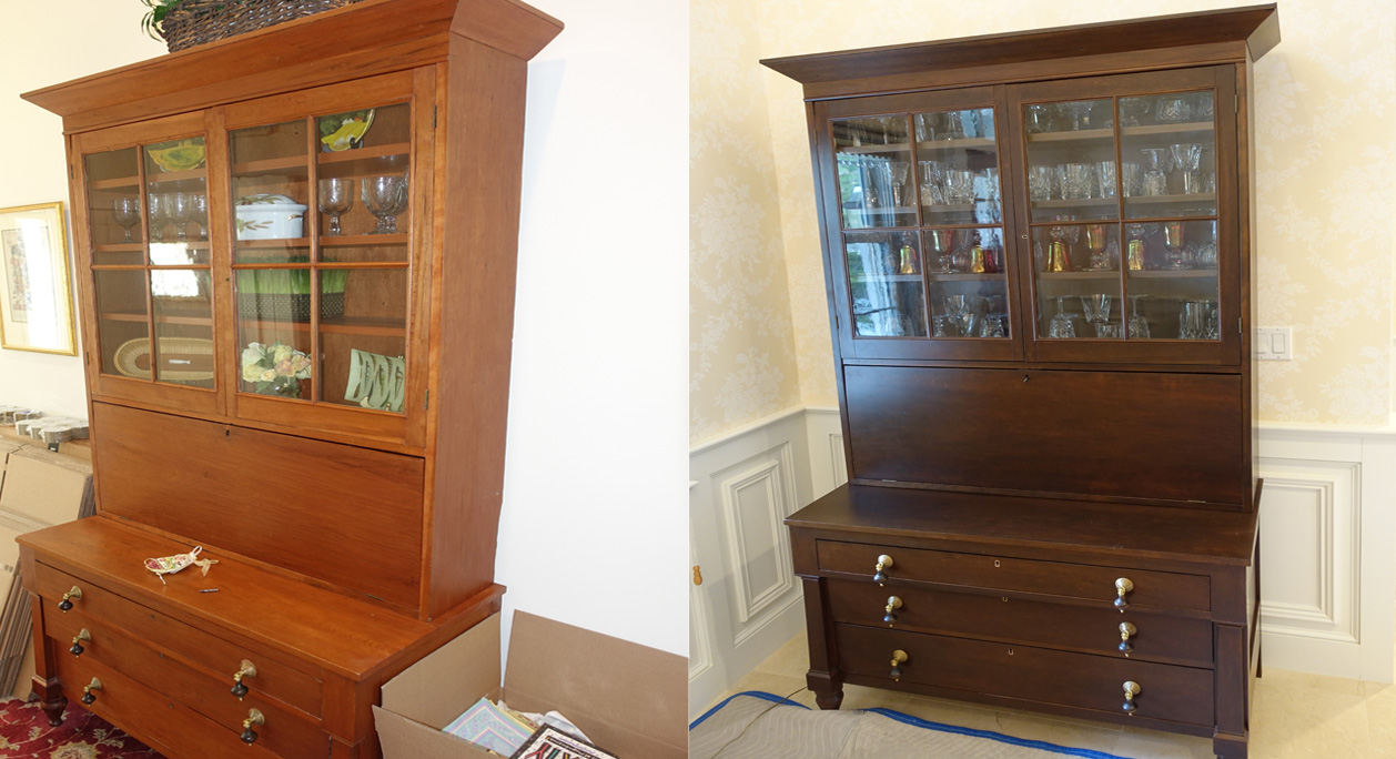 China Cabinet color matched to espresso